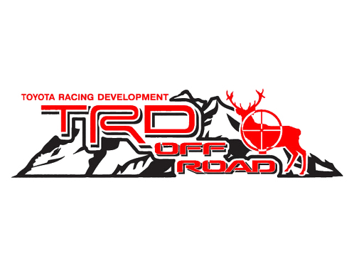 2 TOYOTA TRD OFF Mountain TRD racing développement côté vinyle autocollant autocollant 5