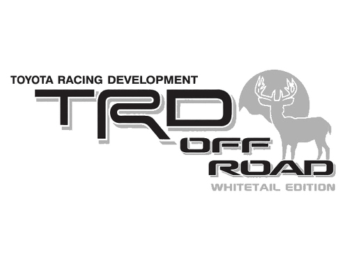 2 TOYOTA TRD OFF Mountain DEER WHITETAIL EDITION TRD racing développement côté vinyle autocollant autocollant