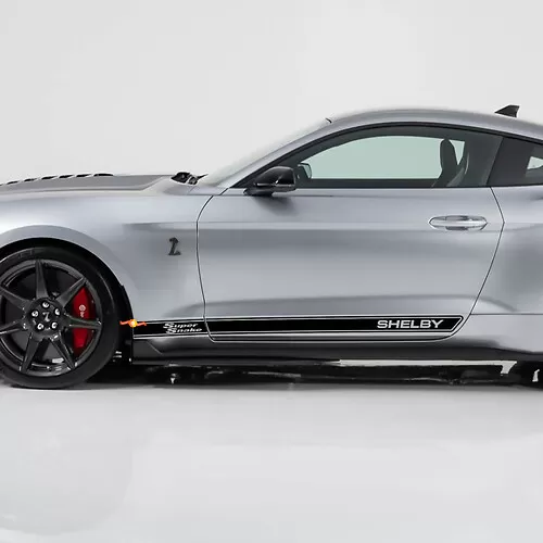Séprèces du panneau de rocker Shelby Super Snake pour Ford Mustang