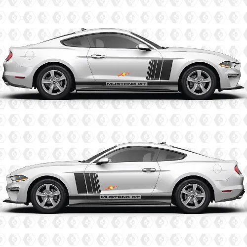 Autocollant Cheval De Course Pour Ford Mustang - Champeno Signs - Noir Mat Ou Brillant