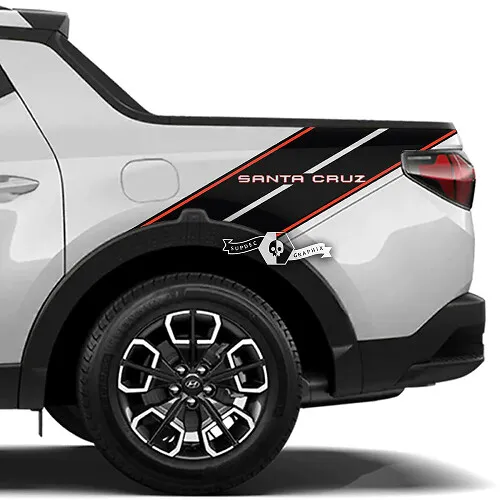 2 Autocollants "Supercharged" Aluminium Rouge - Pour Hyundai XG, Look Sport, Neufs Sous Blister