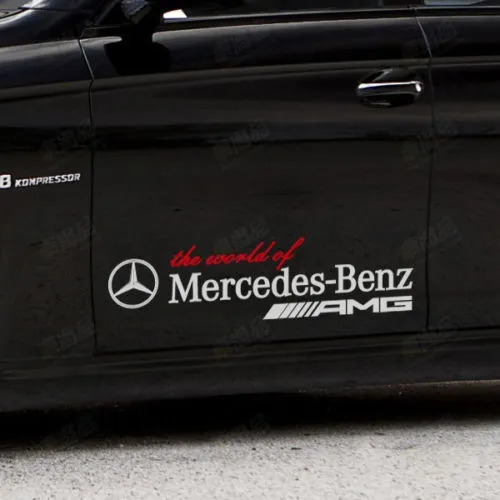 Autocollants Freins AMG Hautes Températures – Kit Noir Personnalisé Voiture Tuning Cool