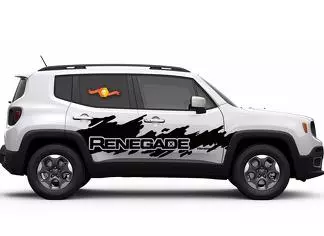 Adhésif Autocollant pour Bonnet Jeep Renegade-Dakar - avec-trou de la buse  de lave-glace autocollant pour jeep renegade